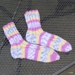 Dámské ponožky ze samovzorovací příze
