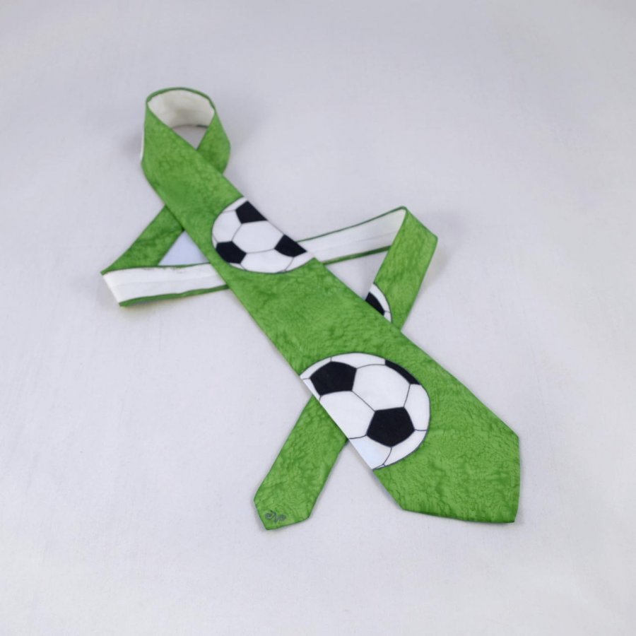 Fotbalová kravata - zelená