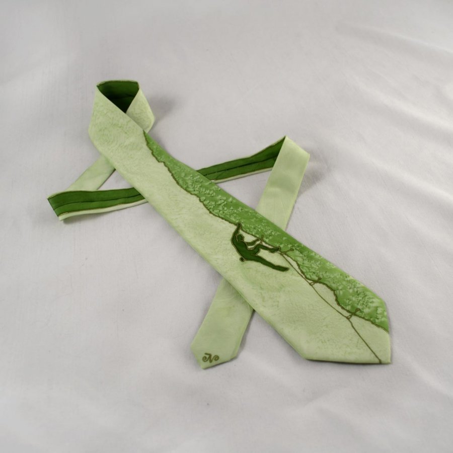Horolezecká kravata - zelená