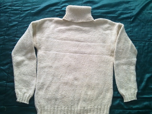 Ručně pletený svetr za 100% ovčí vlny pro dospělého